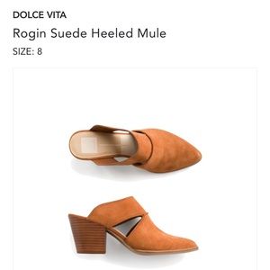 DOLCE VITA Suede Heeled Mule